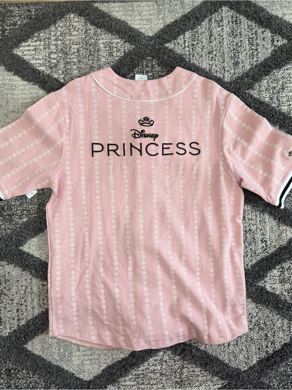 Pink Disney Princess Baseball Jersey Top | Women’s Medium